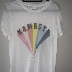 Spiritual Gangster namaste rainbow T-shirt